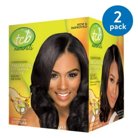 2 Pack Tcb Naturals Regular Conditioning No Lye Hair Relaxer Box