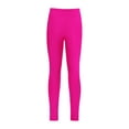 thumbnail image 2 of Fldy Youth Girls' Athletic Dance Leggings Kids Solid Compression Pants Running Active Yoga Tights Rose 10, 2 of 6