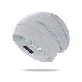 thumbnail image 1 of wonima11 100% Mulberry Silk Bonnet for Sleeping Women, Silk Hair Wrap for Sleeping, Silk Sleep Bonnet for Women&Men, Real Silk, Not Satin, Light Grey, 1 of 1
