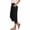 Black, variant on Linen Pants for Womens Casual High Waist Capri Pants Fashion Straight Solid Color Trousers Pleated Loose Palazzo Cropped Pant with Pocket