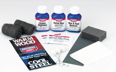 Birchwood Casey Perma-Blue 8 Piece Kit Including Liquid Bluing, Cleaner Degreaser, and Rust Remover. Includes All Application Tools