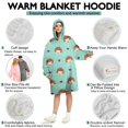 thumbnail image 5 of Cute Hedgehog and Love Wearable Oversized Blanket,Wearable Blanket Hoodie for Adults,Cozy Hooded Blankets with Super Pockets,Super Warm Fuzzy Pullover for Women & Men, 5 of 6