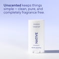 thumbnail image 4 of Native Fragrance Free Deodorant For Men & Women, 72 Hour Solid Deodorant Stick, Unscented, 2.65oz, 4 of 10