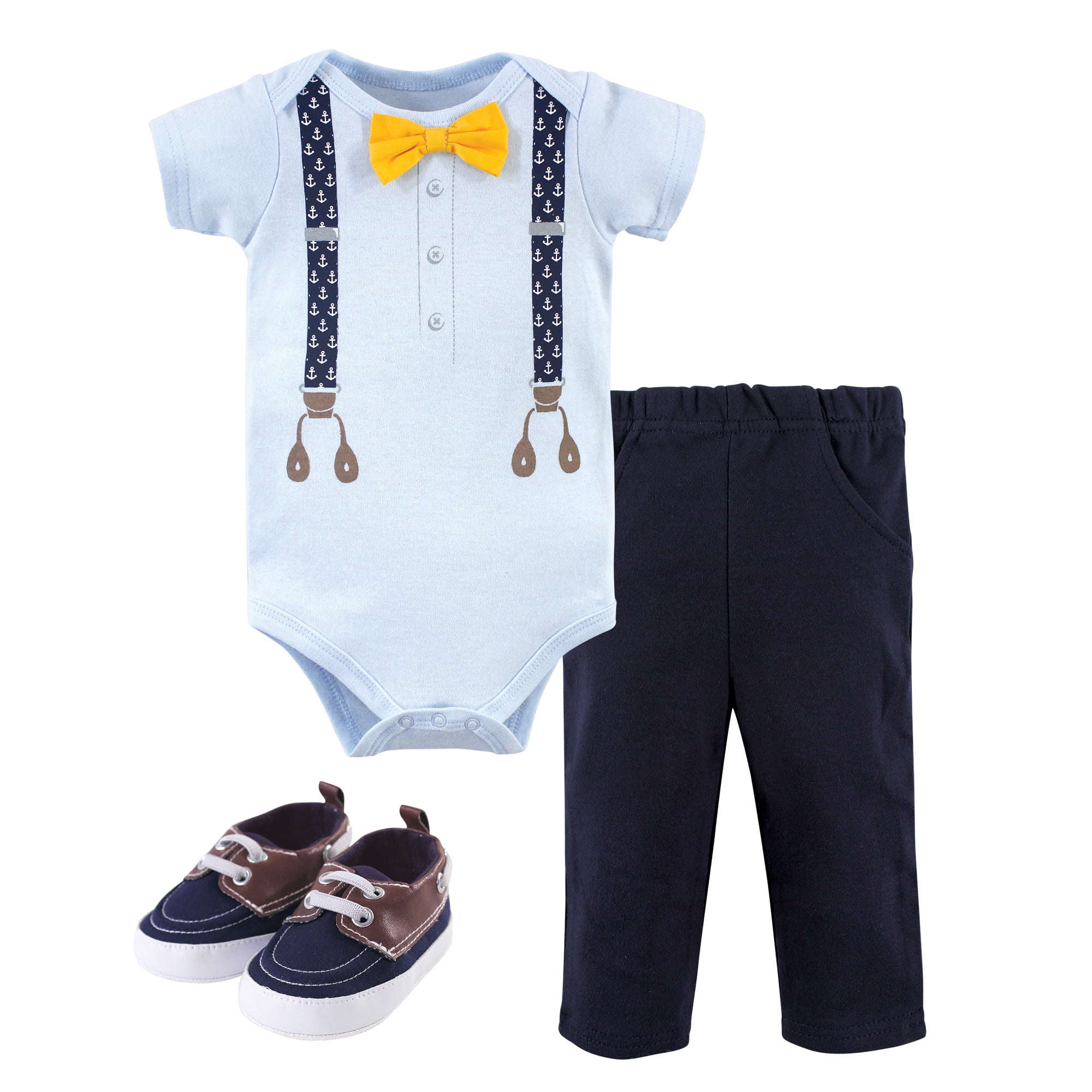 Little Treasures - Little Treasure Baby Boy Cotton Bodysuit, Pant ...