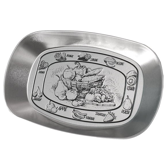 Placa de camping portátil, placa de hojalata retro europea, plato de fruta en forma de barco, placa de hojalata retro en forma de barco, elegante y moderno