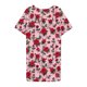 thumbnail image 5 of Camisón corto para mujer, cuello redondo, manga corta, estampado, talla grande, informal, 5 of 5