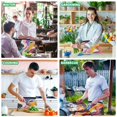 thumbnail image 5 of Yayeee Waist Apron with Pockets for Cooking Waterproof Half Server Aprons, Colorful Black, 5 of 7