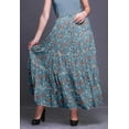 thumbnail image 2 of Bimba Women Skirts Long Bohemian Gypsy 5 Tier Cotton Printed Long Skirts, 2 of 5