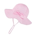 thumbnail image 6 of Baby Sun Hat Toddler Boys Girls Bucket Hat for Kids UPF 50+ Sun Protective Child Summer Beach Hats(Pink,4-6 Years), 6 of 6