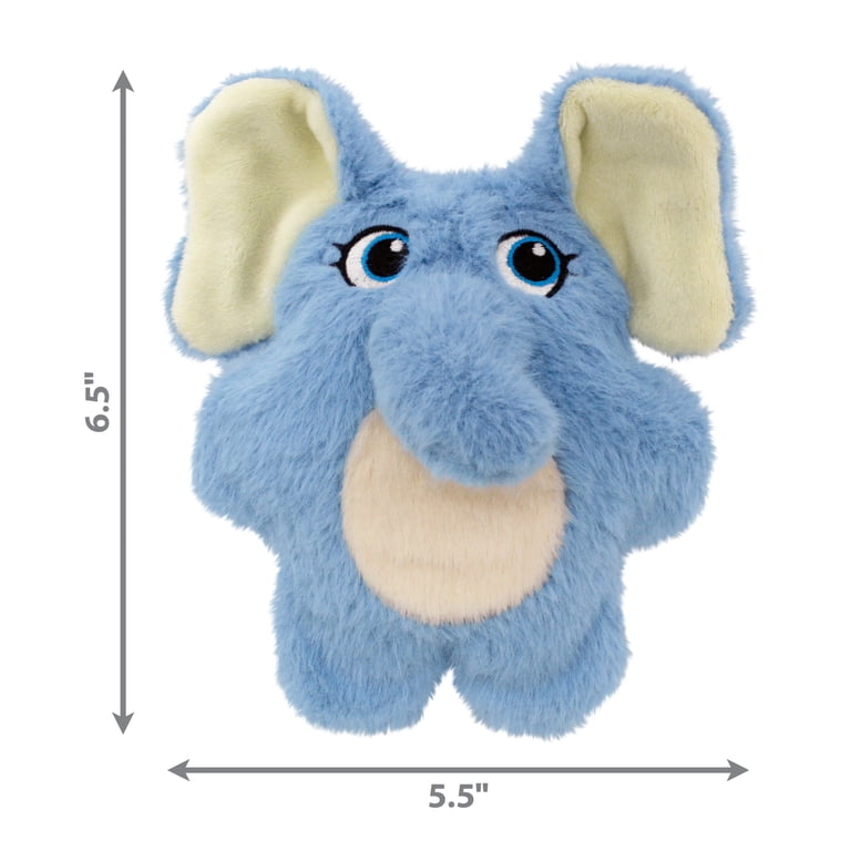 KONG Snuzzles Kiddos Squeaker Plush Elephant Dog Toy, Small photo 4