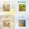 thumbnail image 4 of xianyou-26 Letters Bookmark All Season Bookmarks for Women Men Reading Book Lovers Gifts Spring Summer Fall Winter Book Mark Corner Personalized Hand Embroidered (A, Winter), 4 of 4