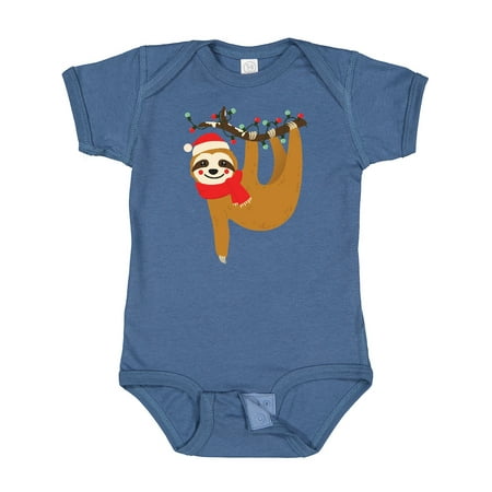 

Inktastic Christmas Sloth Gift Baby Boy or Baby Girl Bodysuit