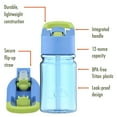 thumbnail image 4 of (3 pack) Ozark Trail 12 oz Kids Tritan Plastic Flip-Top Water Bottle, Green & Blue, 4 of 8