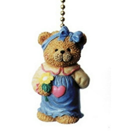 Baby Girl Teddy Bear Nursery Ceiling Fan Pull Walmart Com