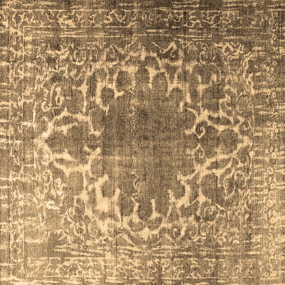 Ahgly Company Indoor Square Persian Brown Traditional Area Rugs, 6' Square