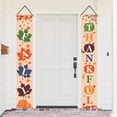 thumbnail image 2 of Fall Decorations Fall Porch Sign - Happy Fall Thankful Banner Maple Leaf Pumpkin Vertical Sign - Autumn Thanksgiving Hanging Banner Flag for Yard Indoor Outdoor, 2 of 6