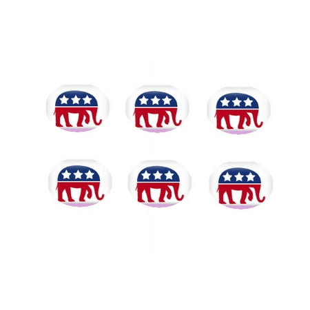 Elephant Election 12 - 2 inch Cupcake Edible Frosting Photos