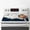 Blue, variant on Black White Stove Top Cover for Electric Stove, Heat-proof & Non Slip Glass Top Stove Cover Protector, Abstract Graffiti Paint Country Retro Tribal Kitchen Flat Cooktop Rubber Mat 28.5x20.5 Inches