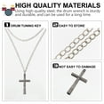 thumbnail image 3 of Miangastore 1Pc Drum Key Percussion Instrument Adjustment Tool Drum Tuning Key (Silver), 3 of 8