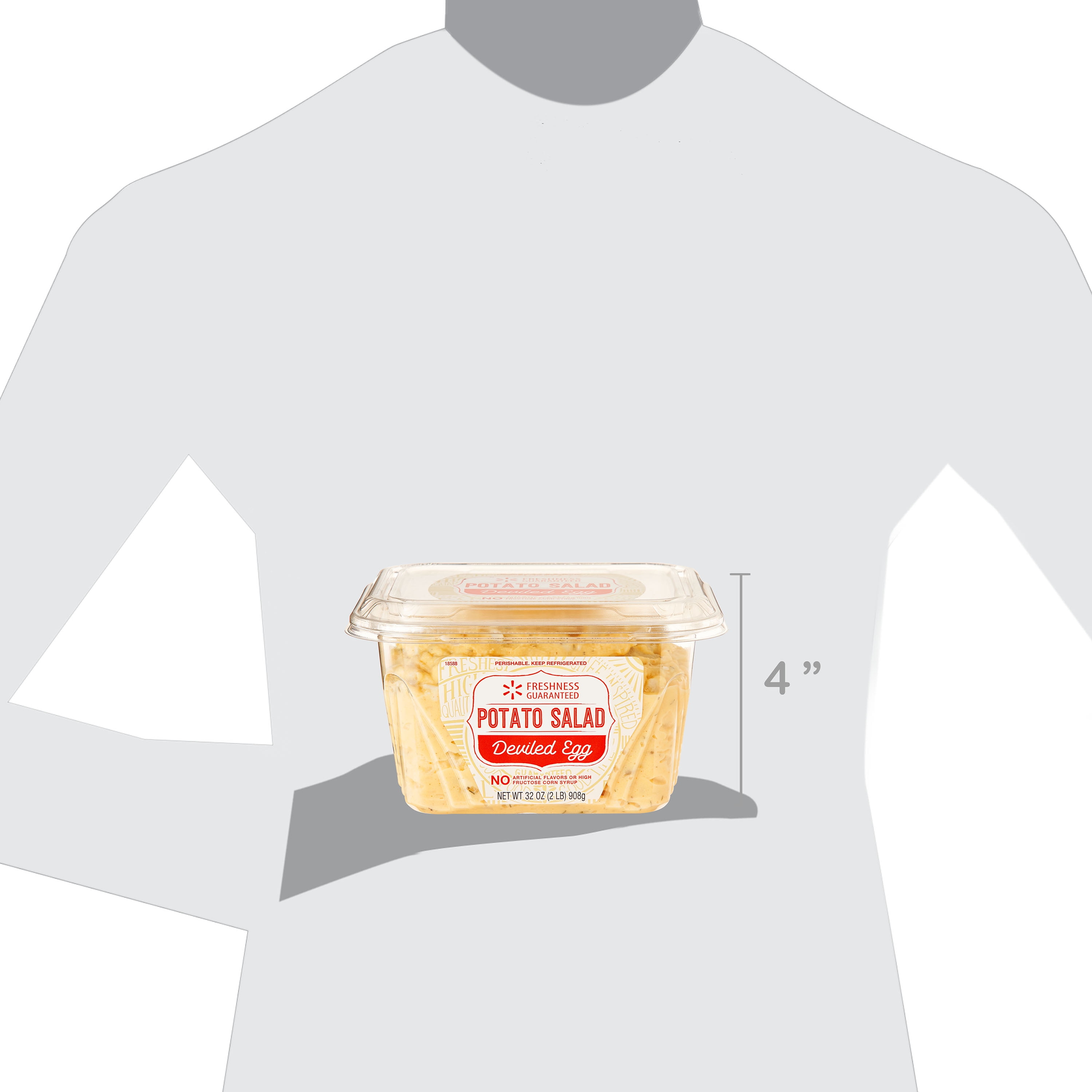 Freshness Guaranteed Premium Ready-to-Eat Deviled Egg Potato Salad Family Tub, 32 oz (Refrigerated)