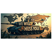 LUUFILx Military Themed We Will Miss You Banner, Army Tank Airplane Decor Background, Party Decors for Farewell Events Military Gatherings Soldier Send Offs Photography Backdrops