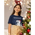 thumbnail image 3 of Tstars Little Boys Big Trex Kids Christmas Gift Santa Christmas Solid Print T Shirt, 3 of 7