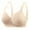 Beige, variant on CFLVAEK Senior Womens Bras Plus Size Wirefree Everyday Bras Comfortable Full Coverage Push Up Bralettes Adjustable Strape Bralette for Big Bust Beige L