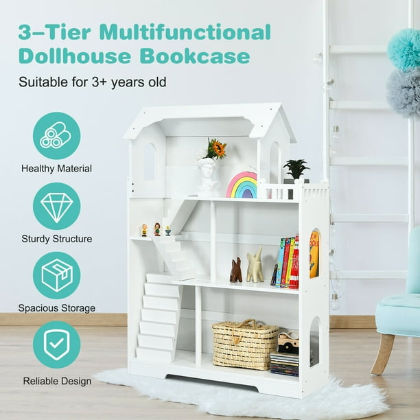 Dollhouse cheap bookcase walmart