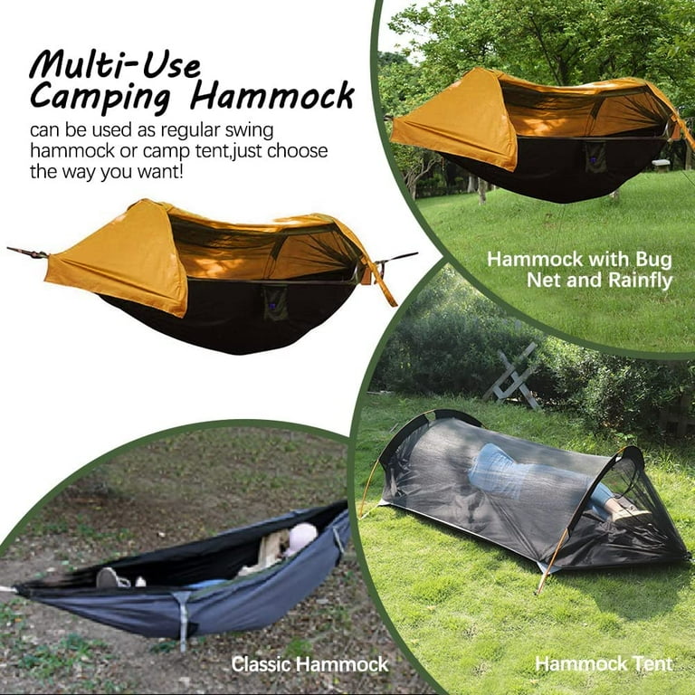 Hammock tent clearance with rainfly