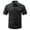 Black, variant on Men's Short Sleeve Casual Shirt Lightweight Breathable Shirt for Outdoor Hiking Travel Summer Comfort