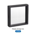 thumbnail image 3 of Floating Thin Film Display Box, ABS Frame Case 11cm x 11cm x 2cm Black Pack of 6, 3 of 5