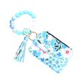 thumbnail image 3 of asddcavvf Silicone Bracelet Floral Folding Card Holder Printed Leather Wallet Keychain Includes Keyc, 3 of 6
