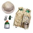thumbnail image 3 of Kits de explorador para niños, sombrero de chaleco con botella de brújula, juguetes para niños, kits de explorador para niños, regalo de cumpleaños de Estilo A Baoblaze Chaleco de carga, 3 of 8