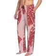 thumbnail image 6 of Logiee Red Meat Print Pajama Pants for Men,Men’s Pajama Bottoms,Mens PJ Pants with Pockets & Button Fly-Small, 6 of 6
