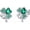 Clover, variant on Celtic Knot Green Shamrock Earrings 925 Sterling Silver St Patricks Day Four Leaf Clover Studs Earrings Good Lucky Irish Jewelry Gifts for Women
