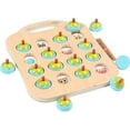 thumbnail image 3 of Pair and Match Games Card Game Memory Matching Game Child Toy Brain Teaser Puzzle Wood Educational Gift for Toddlers(Blue), 3 of 5