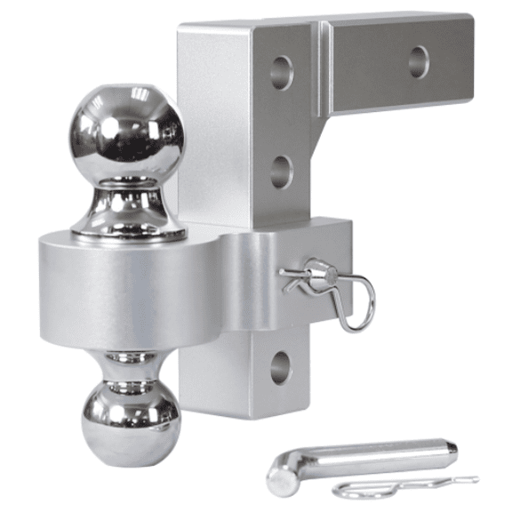 Aluminum Adjustable Trailer Drop Hitch 2 inch Receiver 6000 lb