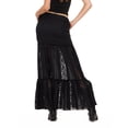 thumbnail image 2 of Forever 21 Women’s Lace Maxi Skirt with Tiered Hem Mid Rise Fit Elegant Casual Style, XS-XL, 2 of 4