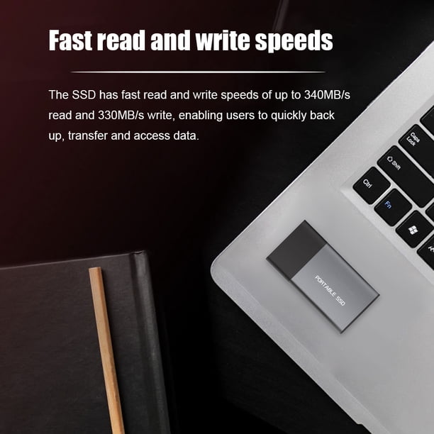 Unidad De Estado Sólido Type-C USB3.0 SSD Case SSD Enclosure Businessman Choice Best Gift (120GB)