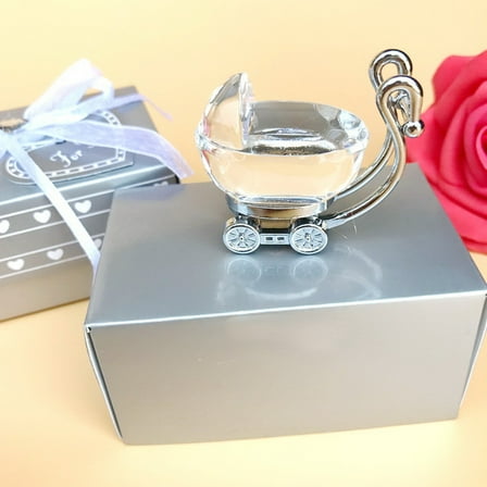 HEMOTON  Baby Shower Sweet Crystal Car Party Favors for Guests Beautiful Decoration