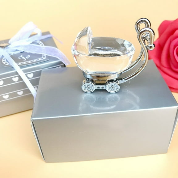HEMOTON  Baby Shower Sweet Crystal Car Party Favors for Guests Beautiful Decoration