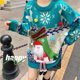 thumbnail image 4 of Suéter navideño coreano de otoño e invierno nuevo, lindo suéter de punto con decoración de muñeca, jersey de cuello redondo holgado informal de estilo perezoso para mujer, 4 of 5