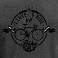 thumbnail image 3 of CafePress - I Love To Ride My Bike Long Sleeve Dark T Shirt - Long Sleeve Dark T-Shirt, 3 of 4