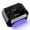 Black, variant on Zengdainm Handheld Nail UV Lamp, Mini Portable Led Lamp, Compact Travel Ready Design for Gel Polish, White