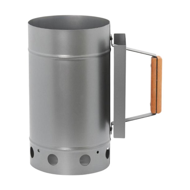 Cubo de encendido de carbón para chimenea, accesorios para barbacoas, herramienta para barbacoa, resistente y robusta Argén