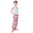thumbnail image 3 of FORMRS Boys Pajama Pants with Pockets Size 11-12Y Kids Lounge Sleep Bottoms, Pink Floral, 3 of 8