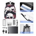 thumbnail image 4 of Balery Gothic Skulls And Roses Mochila para Mujeres y Hombres, Mochila Ligera Casual para Viajes, Mochila Clásica Básica para la Universidad, 4 of 6