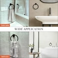 thumbnail image 5 of RUseeN Towel Ring, SUS304 Stainless Steel Modern Hand Towel Holder Rack Hanger Round for Bathroom Wall Mounted, Ideal for Bath, Kitchen, RV (Black, 2 Pack), 5 of 7
