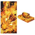 thumbnail image 6 of Coolnut 3 PCS Towel Fire Dragon Swirling Cotton Bath Towel Set (1 Bath Towel, 1 Hand Towel, 1 Washcloth) for Bathroom, Super Soft and Quick Dry Towels, 6 of 6