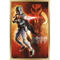 Star Wars: Saga - Boba Fett - Mythosaur Skull Wall Poster, 22.375" x 34", Framed